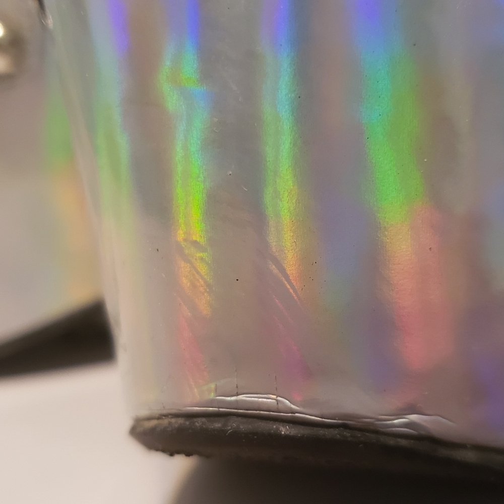 Ego & Greed Holographic Flatform Sandals - Picture 5 of 8